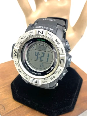 Reloj Hombre Casio Pro Trek PRW-3500 Solar Triple Sensor Digital Negro Resina 3414 Foto 1 de 4