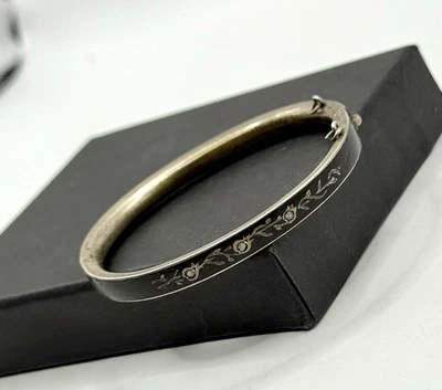 Viktorianischer Silber Armreif: Antike österreichisch-ungarische Keramik - Bild 1 von 4