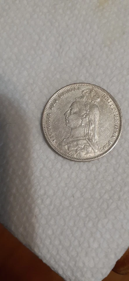 Great Britain 1890 British One Shilling  - Image 1 of 4