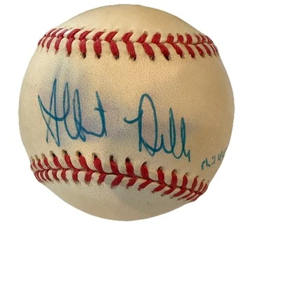 Albert Belle autógrafo assinado à mão beisebol oficial American League Indians - Imagem 1 de 4