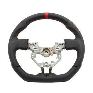 REVESOL Black Sports Steering Wheel Red Strip for 2013-2016 SCION FR-S FRS BRZ - Picture 1 of 3