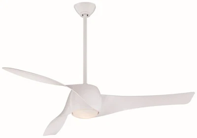 Ventilador de techo Minka Aire Artemis 58" - Blanco 3 aspas control remoto Foto 1 de 4