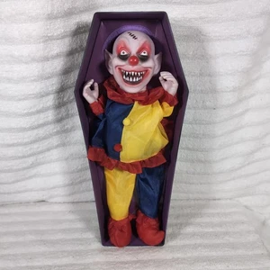 Halloween Vintage Killer Clown Figure 2006 PAC Animated Prop Coffin Riser Works! - Picture 1 of 6