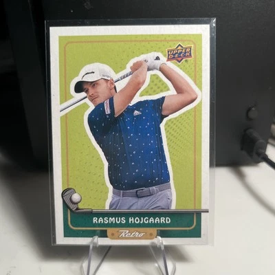 2024 Upper Deck Rasmus Hojgaard UD Retro SP   #R-18 PGA Tour  - Image 1 of 2
