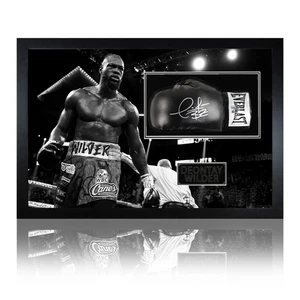 Deontay Wilder Signed Black Glove Iconic Frame (Beckett) - Picture 1 of 2