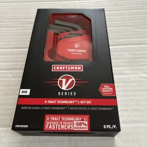 Craftsman V- Series 9 Piece Metric MM Hex Key Allen Set CMHT26139V - Picture 1 of 5