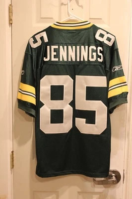 Camiseta Reebok Green Bay Packers Greg Jennings (85) cosida (NUEVA CON ETIQUETAS) - M/48 Foto 1 de 4