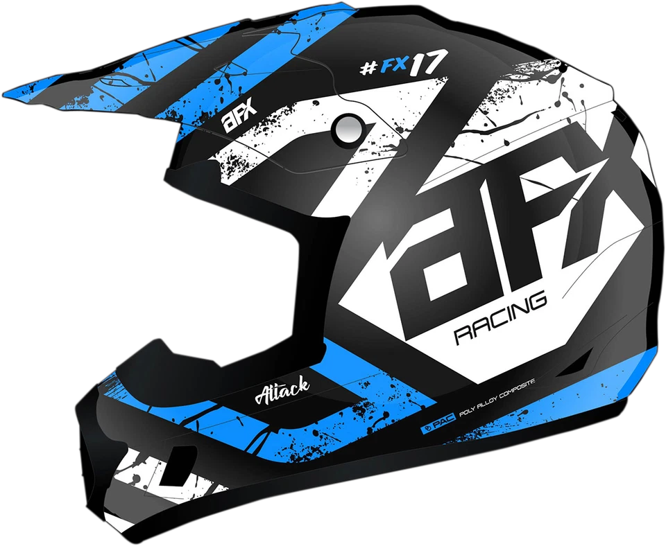 Casco AFX Fits FX-17 - Attack - Azul Mate/Negro - XL 0110-7164 Foto 1 de 1