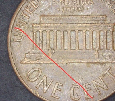 1966 Lincoln Memorial Cent Lamination Defective Planchet - Image 1 of 3