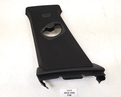 ✅ 15-20 OEM BMW F36 Gran Coupé lado izquierdo del conductor B pilar cubierta superior negra Foto 1 de 4