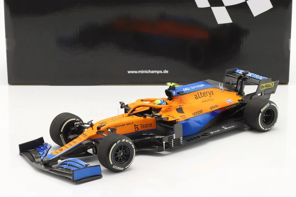 Lando Norris McLaren MCL35M #4 2nd Italien GP Formel 1 2021 1:18 Minichamps - Bild 1 von 1