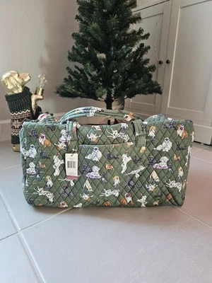 Nueva bolsa de viaje grande Vera Bradley verde parque para perros Foto 1 de 4