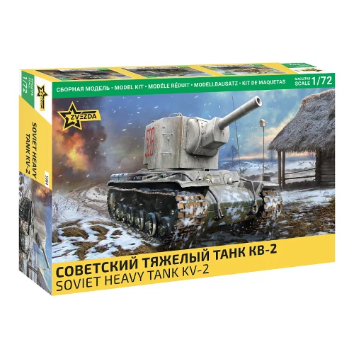 KV-2 HEAVY SOVIET TANK WWII KIT 1 72 Zvezda Kit Mezzi Militari Modellino Nuovo