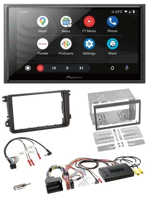 Pioneer USB 2DIN DAB Lenkrad Bluetooth Autoradio für VW T5 Golf Tiguan Touran 20 - Bild 1 von 4