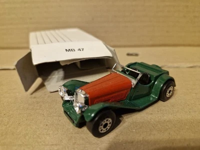 Jaguar SS MB 47 Matchbox 1-75 1982  boxed Green Red Diecast PG Tips Promotional - Image 1 of 4