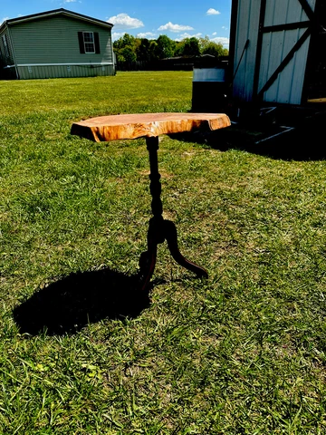 Homemade White Oak End Table Cover