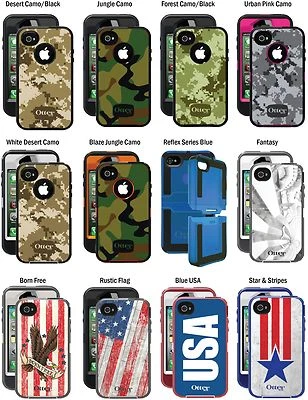 OtterBox Defender Case for iPhone 4/4S+Holster, Belt Clip, Screen Protector, NEW - Image 1 of 4