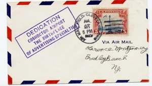 US 1929 First Flight Cover Coshocton Airport Dedication Cleveland OH AMF B-236 - Picture 1 of 2