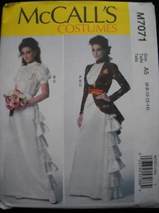 McCalls 7071 Victorian Blouse Jacket Skirt Misses size 6-14 Sewing Pattern - Picture 1 of 2