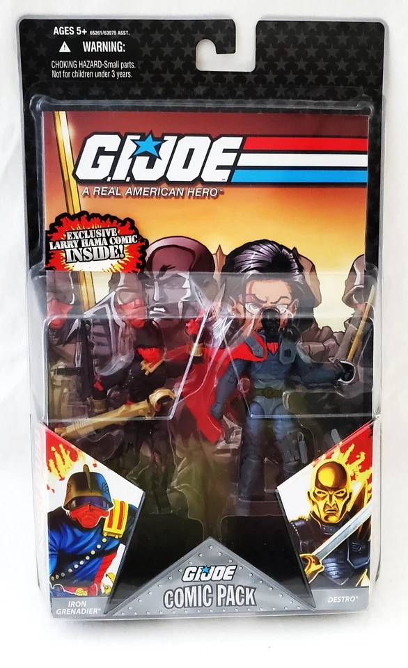 G.I. Joe Comic Pack Action Figure 2-Pack 2008 Hasbro Iron Grenadier Destro