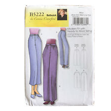 Butterick Sew Pattern Womens XS S M L XL Classic Dress Pants Front Zipped Uncut
