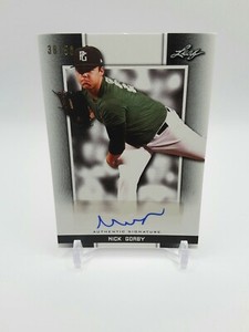 2019 Leaf Perfect Game National Showcase Black /50 Nick Gorby #BA-NG2 Auto