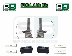 3.5" / 2" inch Spindle Block LIFT Kit, fits 2007 - 2021 Toyota Tundra 2WD - Picture 1 of 1