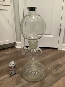 VINTAGE KIPP'S APPARATUS SCIENTIFIC LABORATORY GLASS VESSEL RARE XL 25 Tall - Picture 1 of 9