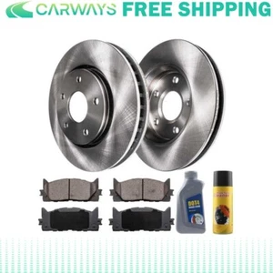 Front Brake Rotors and Ceramic Pads for 2007 2008 2009 2010-2017 Toyota Camry - Picture 1 of 12