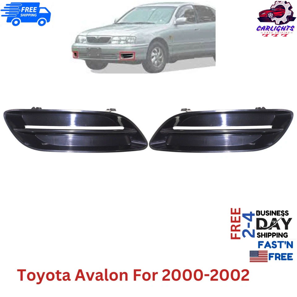 Fits Toyota Avalon Fog Light Cover For 2000-2002 Left & Right Side Set 2pc Foto 1 de 4