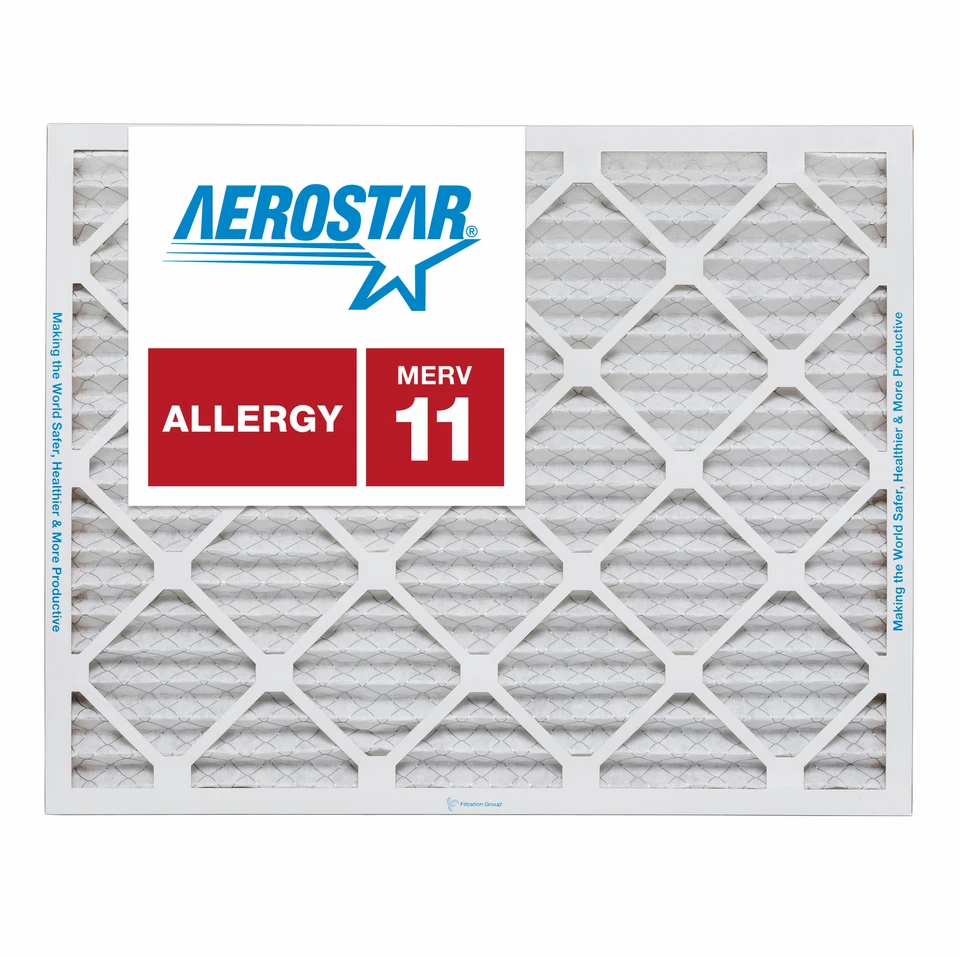 Aerostar 13x21 1/2x1 MERV 11 Furnace Air Filter, 6 Pack - Image 1 of 4