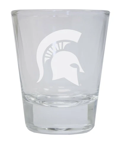 Michigan State Spartans Etched Logo Round Shot Glass Set Cover