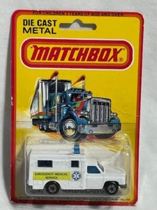 1980 Matchbox Superfast Ambulance #41 Emergency Medical Service, 1/64 NIB - Picture 1 of 4
