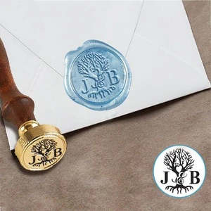 Custom Initials Wax Seal Stamp Wedding Personalized Sealing Logo Birthday Gift - Picture 1 of 5