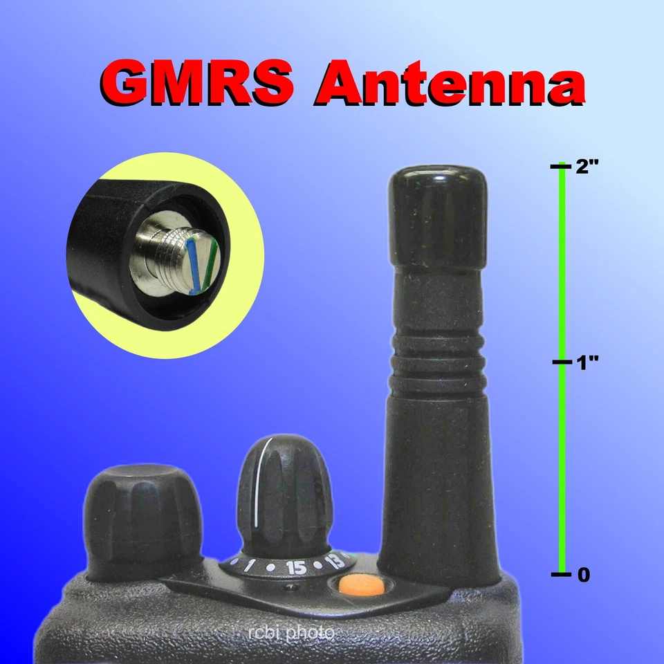 C26 GMRS 2" Tuned Antenna for Motorola HT600 PRO5150 PRO7150 SP50 HT1250 CT450 - Image 1 of 1