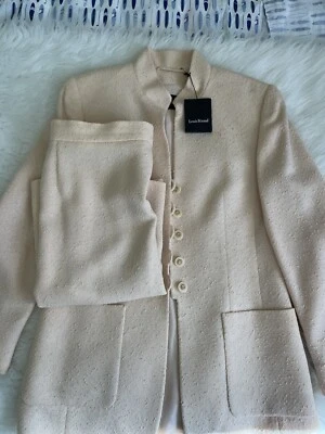 Conjunto Traje Louis Feraud Amarillo Beige Talla 8 Foto 1 de 4