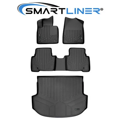 SMARTLINER Custom Fit Floor Mats Cargo Trunk Liner Set 2013-2018 Santa Fe Foto 1 de 4