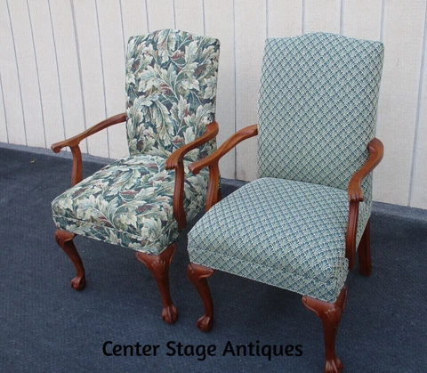 63620  Pair of ETHAN ALLEN Armchair Chairs Cover
