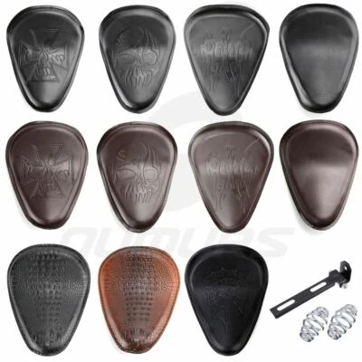 Assento suporte de mola solo motocicleta 3" para Harley Chopper Bobber Sportster preto - Imagem 1 de 4
