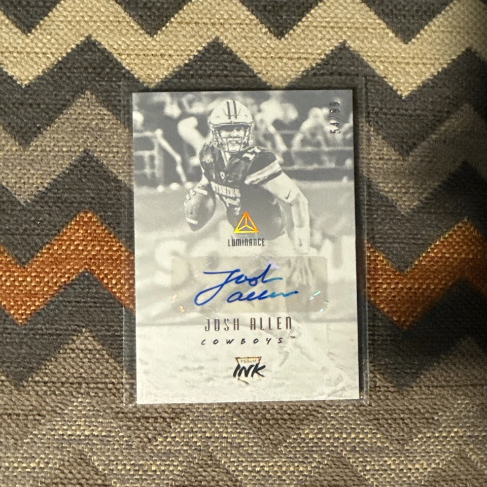 2018 Josh Allen Panini Luminance Rookie Auto Card #54/99 - Image 1 of 2