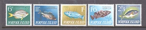 Norfolk Island 1962-63 Fish mint unhinged set 6 stamps. - Picture 1 of 1