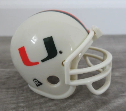 Miami Hurricanes Riddell Pocket Pro Football Helmet Traditional Style Mini Cover