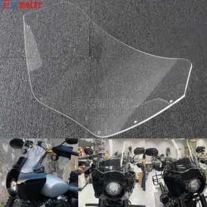 Front 11'' Windshield For Harley Dyna Super Glide FXDC Softail Low Rider S FXLRS - Picture 1 of 11