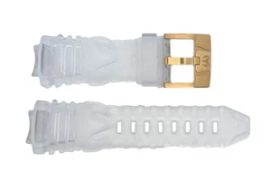 TechnoMarine Rubber Watch Strap Band 15MM Gold Buckle - Picture 1 of 2