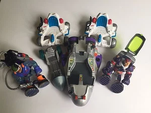 Vintage Rescue Heroes Set Original 2 Men And 4 Vehicles Circa 1997-2001 - Picture 1 of 9