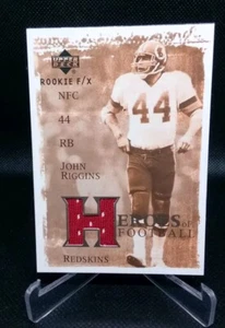 2002 UD John Riggins F/X Heroes Of Football Jersey Card Washington Redskins HFJR - Picture 1 of 3