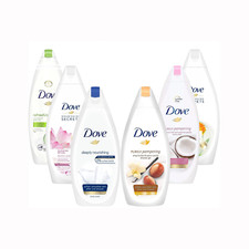 Dove Body Wash Variety 6 Pack- Mix of Flavors Scents May Vary-750ml/25.36 fl oz