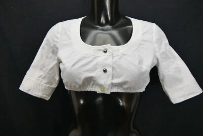 Gr.38 Dirndlbluse weiß Bluse für Dirndl Krüger Baumwolle mit Nähten B10781 - Bild 1 von 4