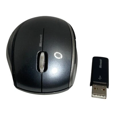 🌊 Microsoft Explorer Mini Mouse - Model 1363 + w/USB Receiver WORKS EUC - K5 - Image 1 of 4