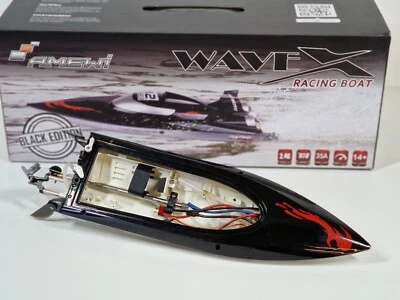 Amewi WaveX Rc Boot Brushless 460mm  V-Boot Black Edition 26045 ERSATZTEILE - Bild 1 von 4